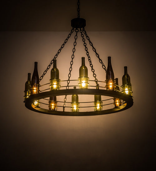 Meyda Tiffany Tuscan Vineyard 192173 Chandelier Light - Antique Copper