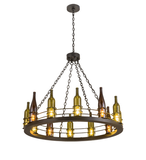 Meyda Tiffany Tuscan Vineyard 192173 Chandelier Light - Antique Copper
