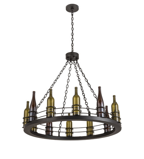 Meyda Tiffany Tuscan Vineyard 192173 Chandelier Light - Antique Copper