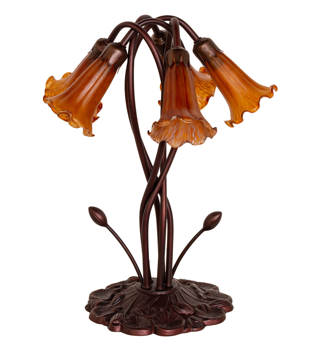 Meyda Tiffany Lighting 14931 Amber Five Light Accent Lamp Lamp Bronze / Dark