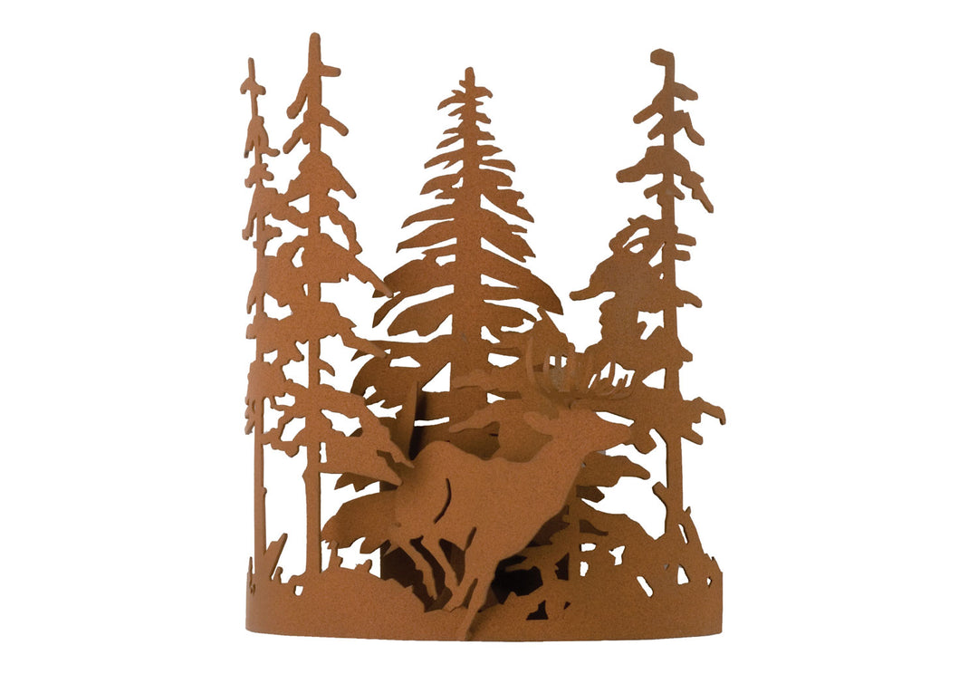 Meyda Tiffany Deer Through The Trees 15261 Wall Light - Earth