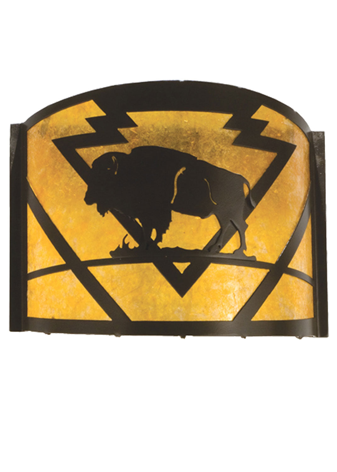 Meyda Tiffany Lone Buffalo 15398 Wall Light - Timeless Bronze