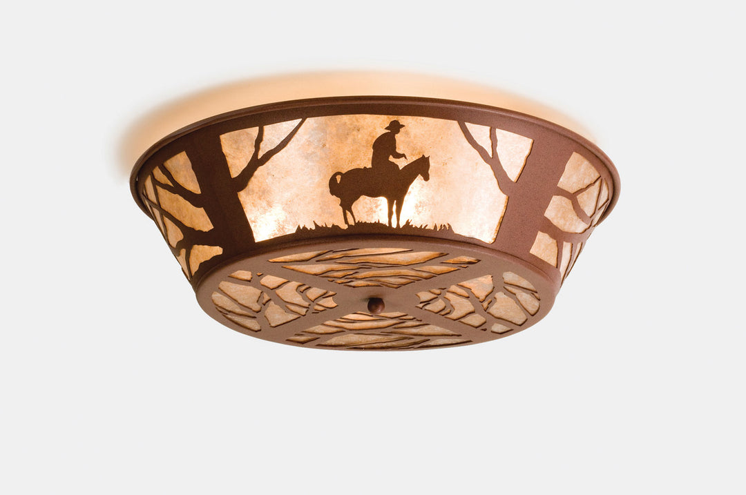 Meyda Tiffany Cowboy 15438 Ceiling Light - Rust
