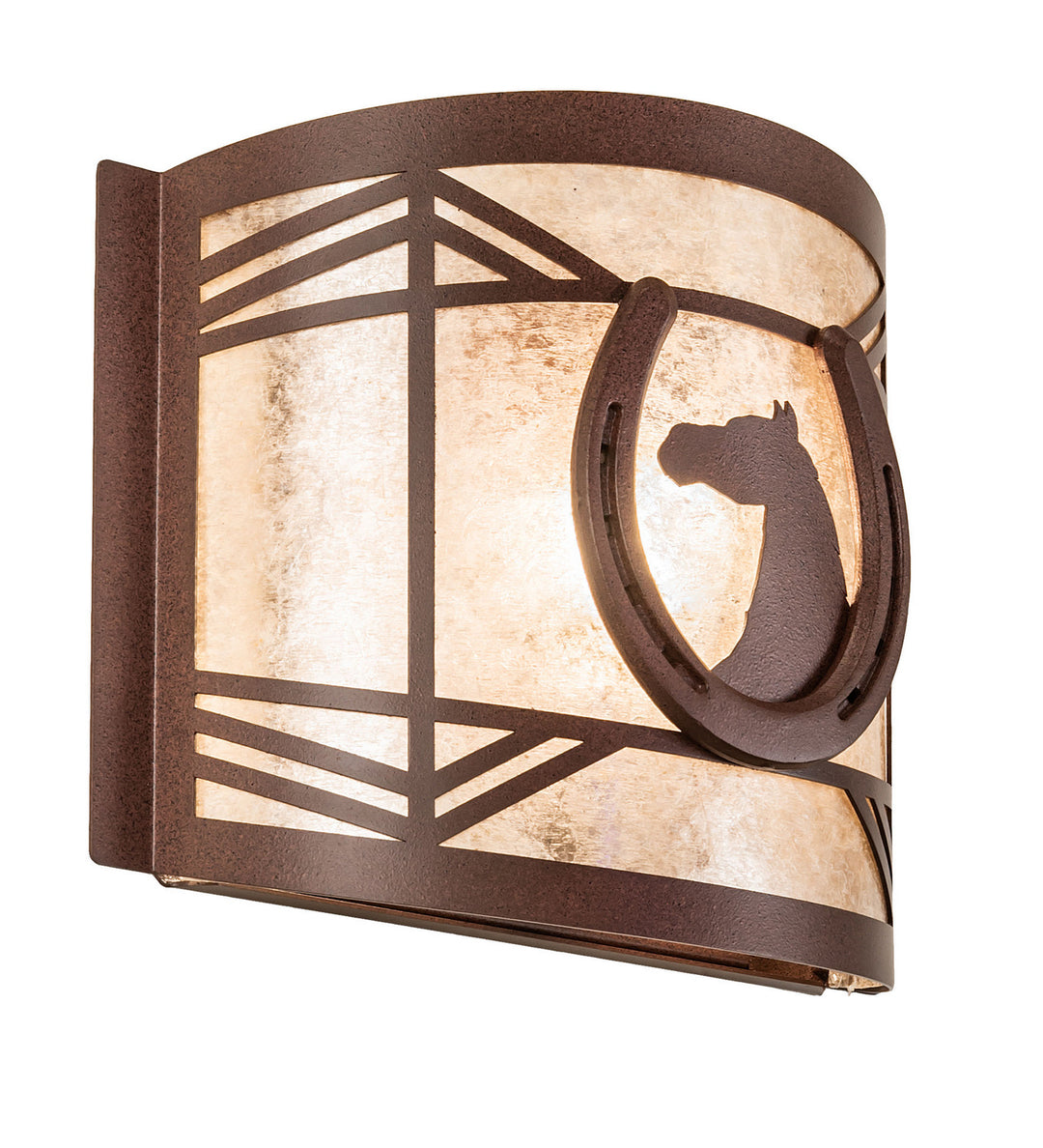 Melissa Horseshoe 15503 Wall Light - Rust