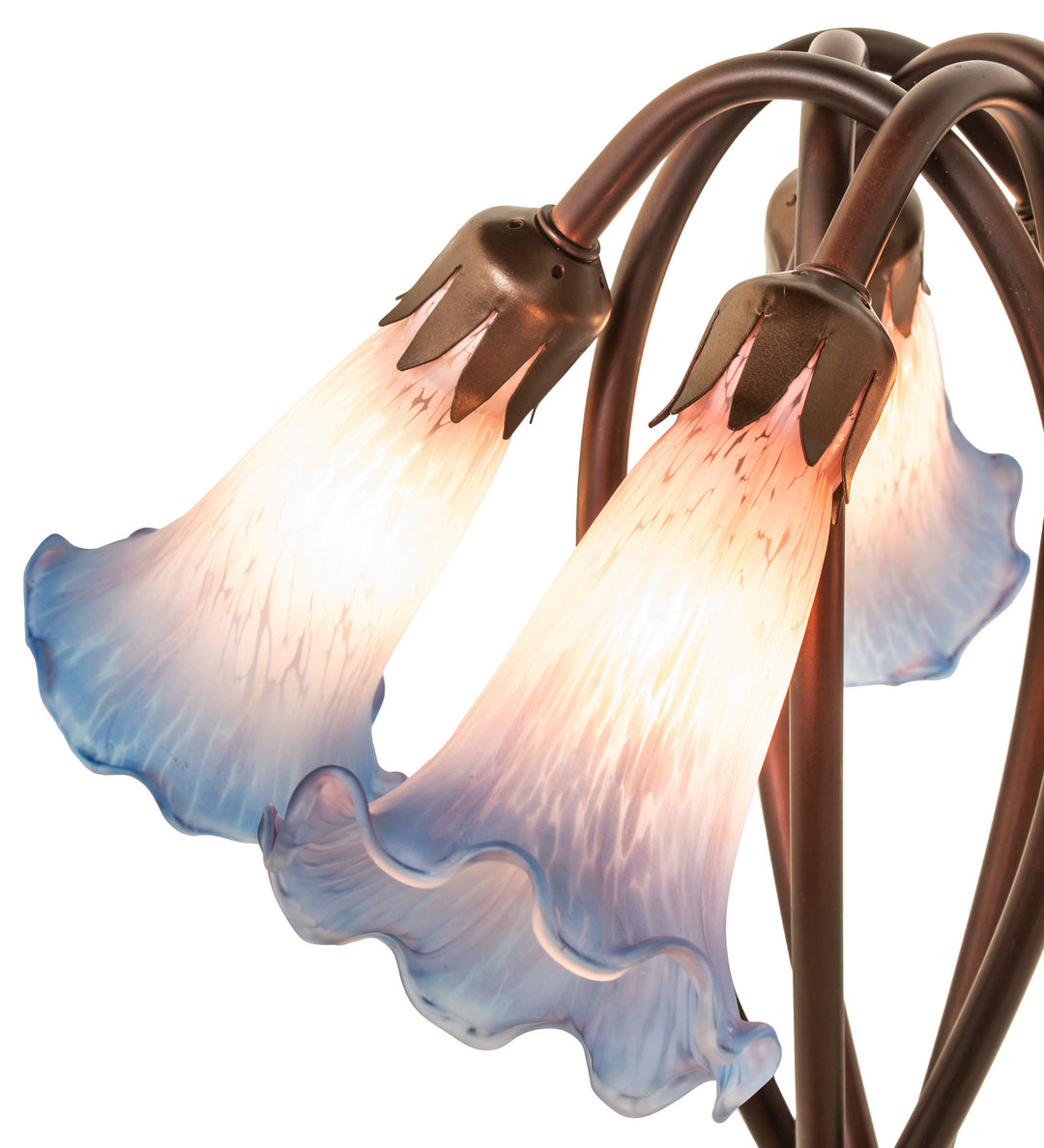 Meyda Tiffany Lighting 15856 Pink/Blue Five Light Accent Lamp Lamp Bronze / Dark