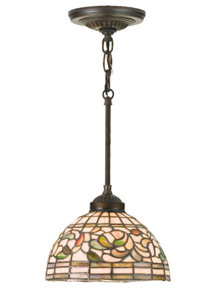 Meyda Tiffany Tiffany Turning Leaf 16211 Pendant Light - Mahogany Bronze