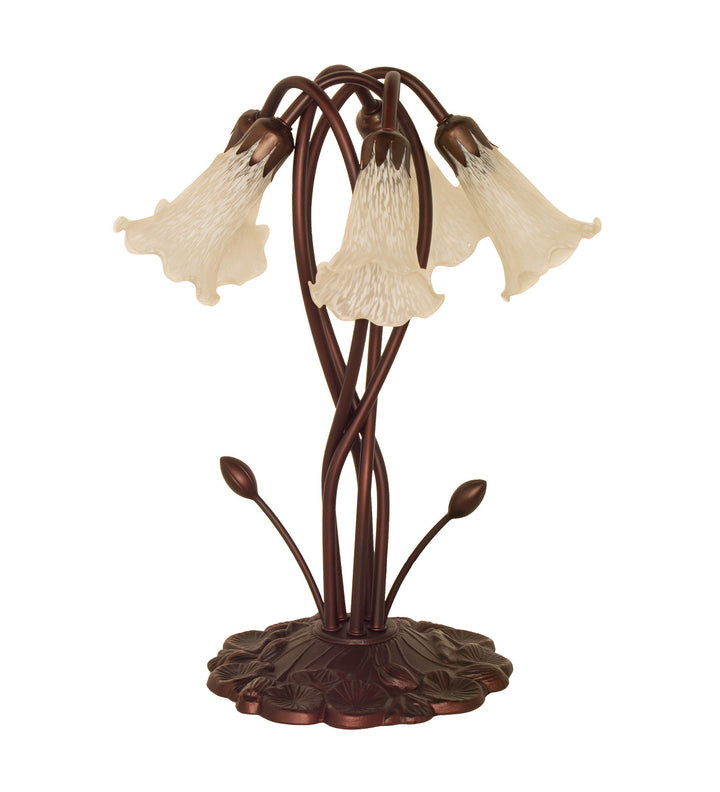 Meyda Tiffany Lighting 16545 White Five Light Accent Lamp Lamp Bronze / Dark
