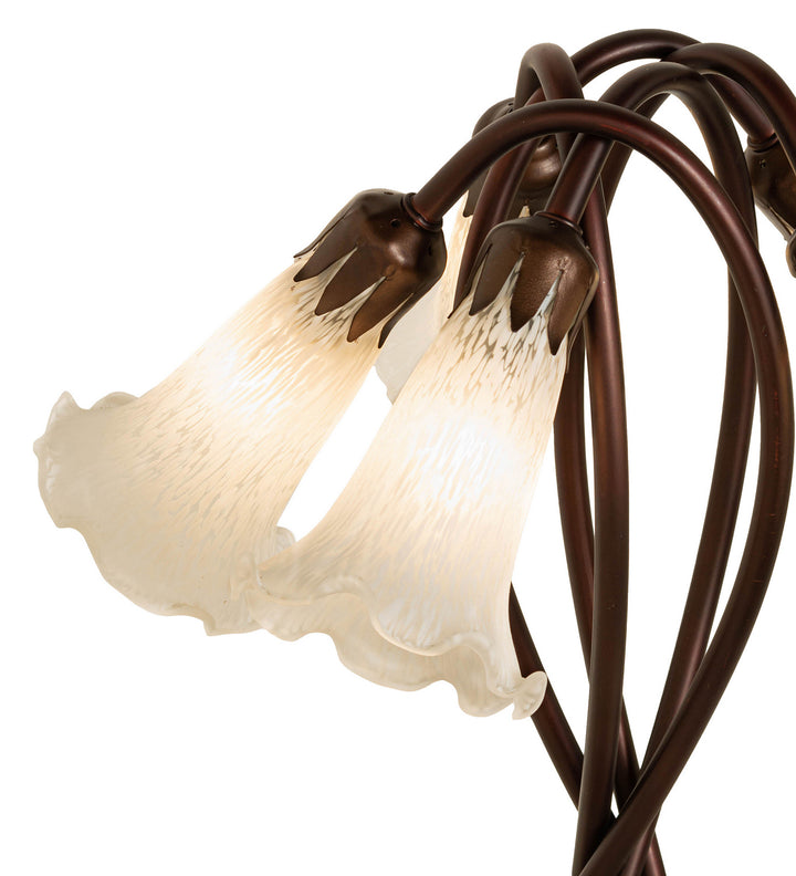 Meyda Tiffany Lighting 16545 White Five Light Accent Lamp Lamp Bronze / Dark