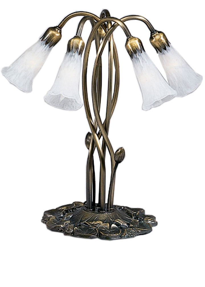 Meyda Tiffany Lighting 16545 White Five Light Accent Lamp Lamp Bronze / Dark