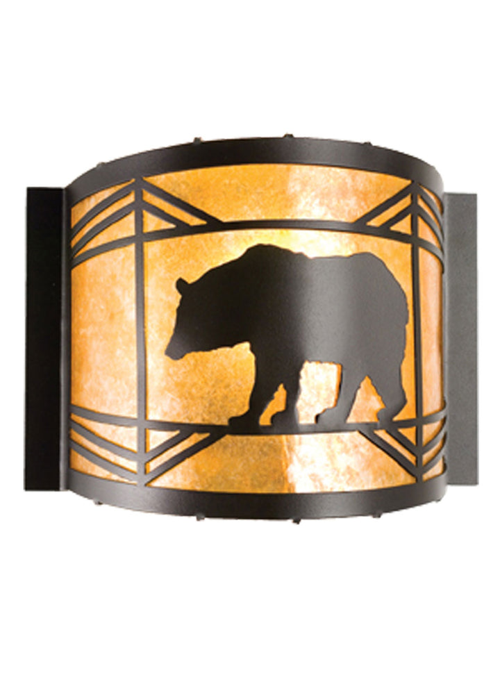 Meyda Tiffany Lone Bear 17457 Wall Light - Nickel