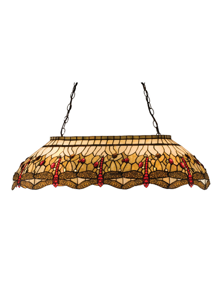 Meyda Tiffany Tiffany Hanginghead Dragonfly 17508 Pendant Light - Beige Flame