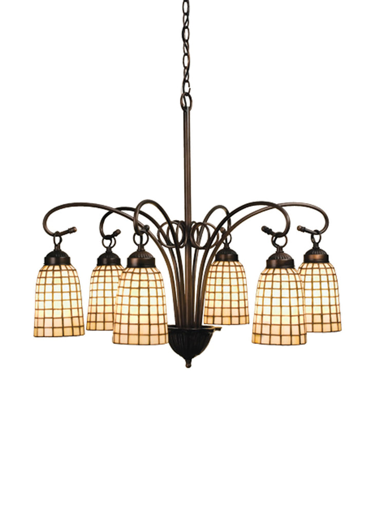 Meyda Tiffany Terra Bone 18648 Chandelier Light - Antique