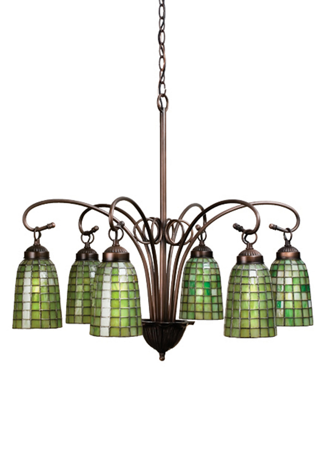 Meyda Tiffany Terra Verde 18649 Chandelier Light - Antique