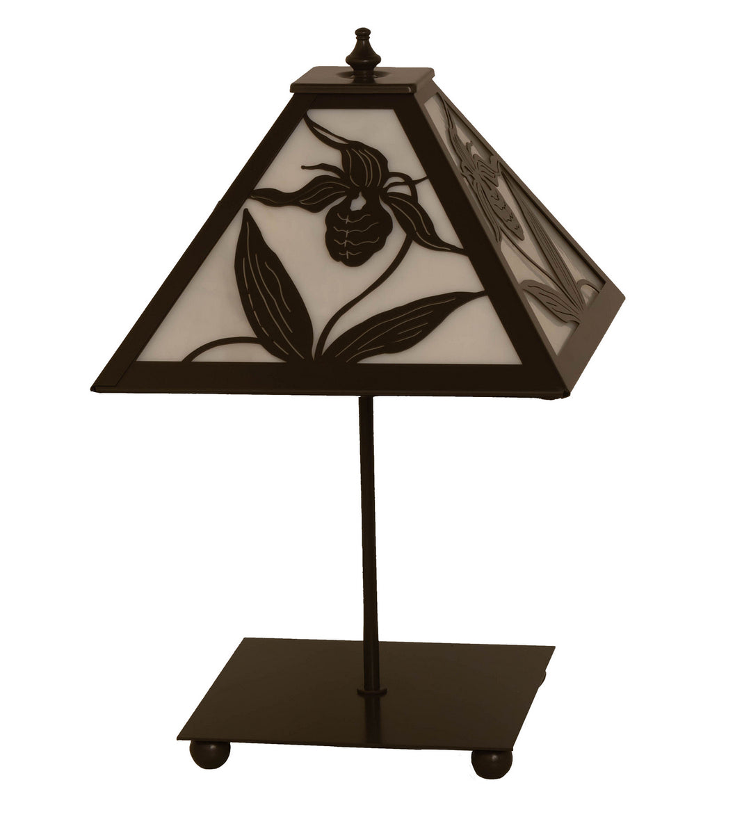 Meyda Tiffany Lighting 18792 Lady Slipper One Light Table Lamp Lamp Bronze / Dark