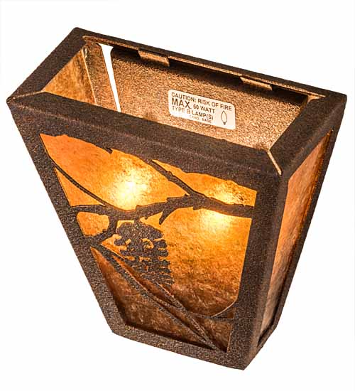 Meyda Tiffany Whispering Pines 192456 Wall Light - Oil Rubbed Bronze