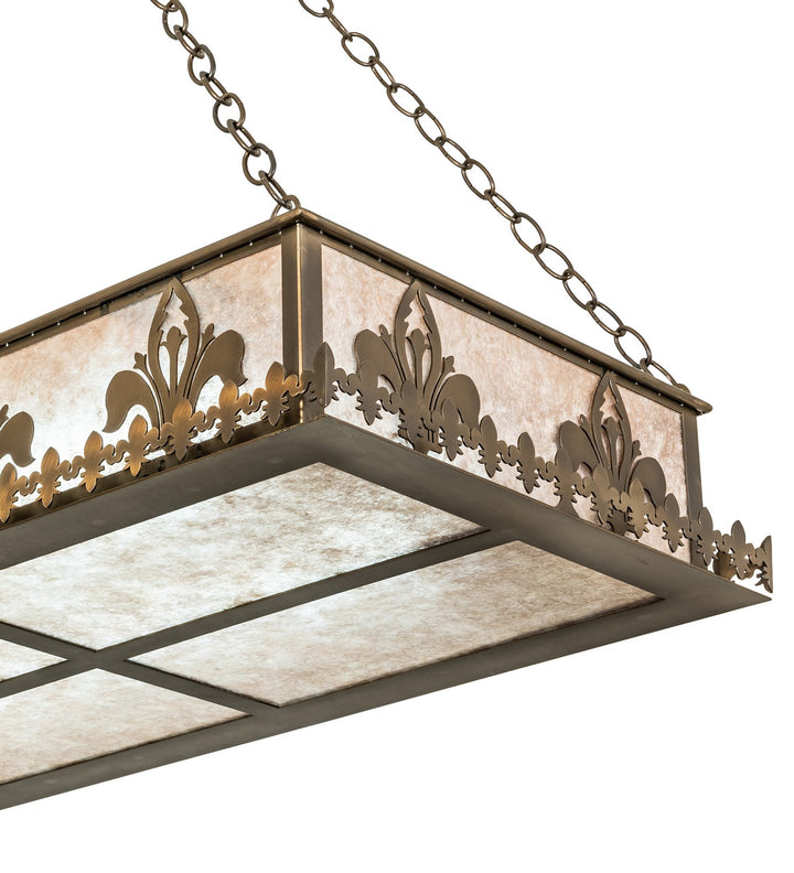 Meyda Tiffany Gothic Fleur-De-Lis 19234 Pendant Light - Antique Copper