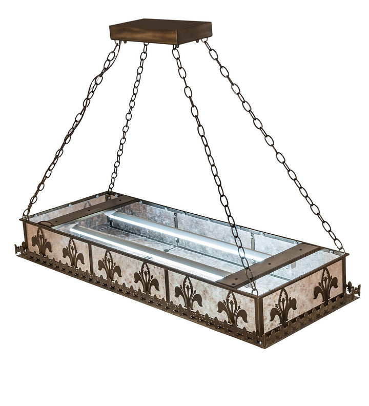 Meyda Tiffany Gothic Fleur-De-Lis 19234 Pendant Light - Antique Copper