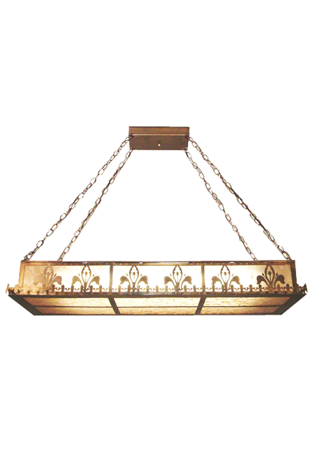 Meyda Tiffany Gothic Fleur-De-Lis 19234 Pendant Light - Antique Copper