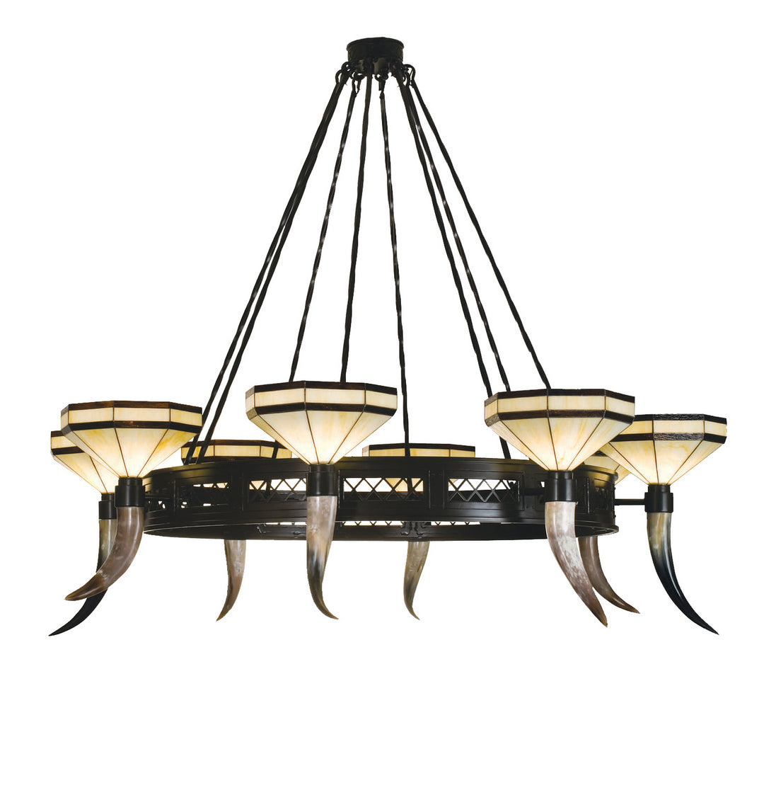 Meyda Tiffany Topridge 19985 Chandelier Light - Timeless Bronze