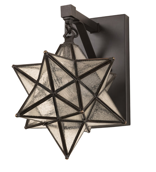 Meyda Tiffany Moravian Star 192944 Wall Light - Craftsman Brown