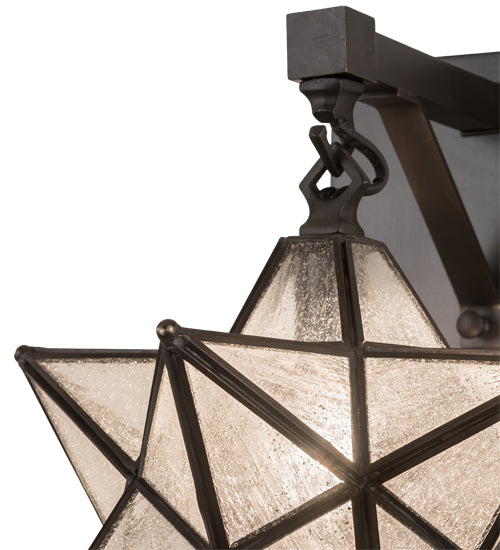 Meyda Tiffany Moravian Star 192944 Wall Light - Craftsman Brown