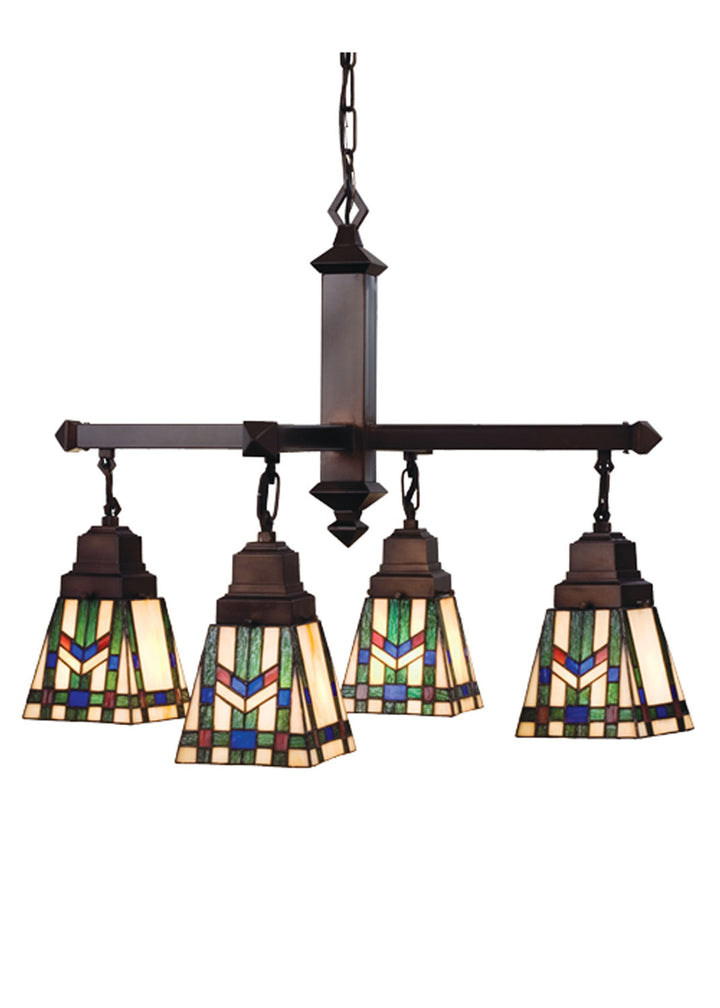 Meyda Tiffany Prairie Wheat 24267 Chandelier Light - Rust