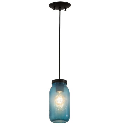 Meyda Tiffany Mason Jar 193121 Pendant Light - Timeless Bronze