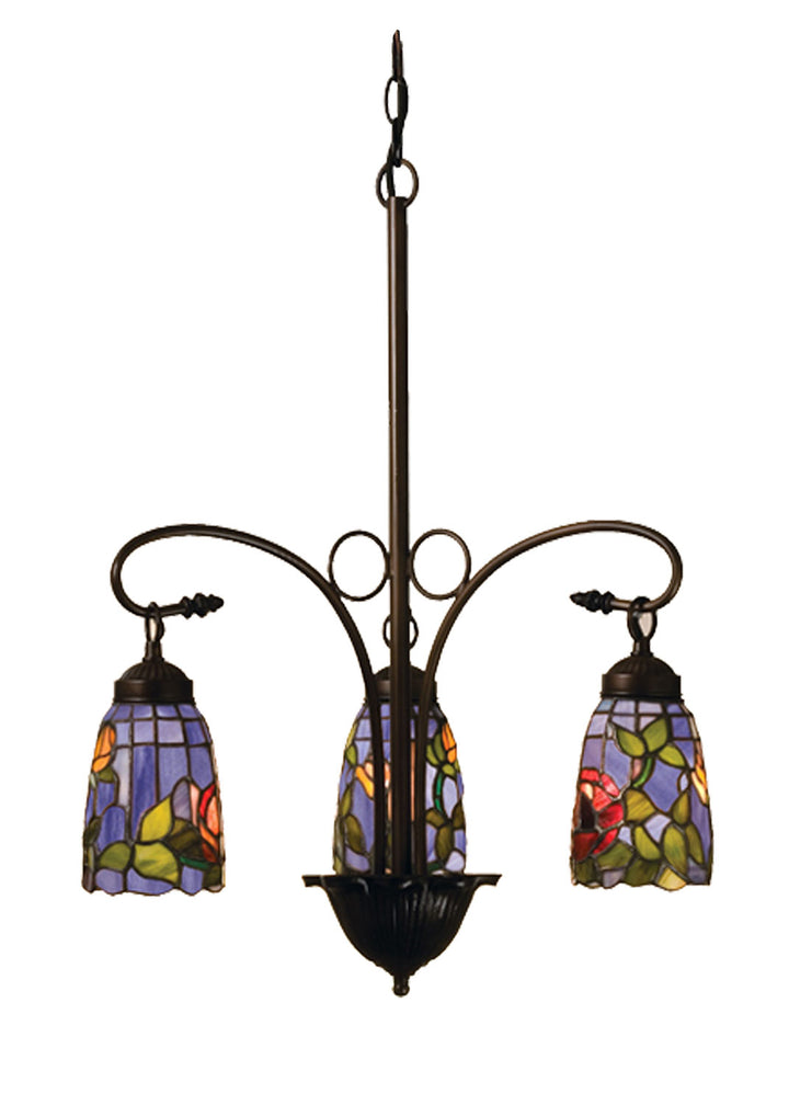 Meyda Tiffany Rosebush 27414 Chandelier Light - Craftsman Brown