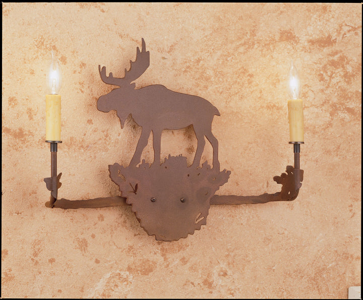 Meyda Tiffany Moose 29551 Wall Light - Antique Copper