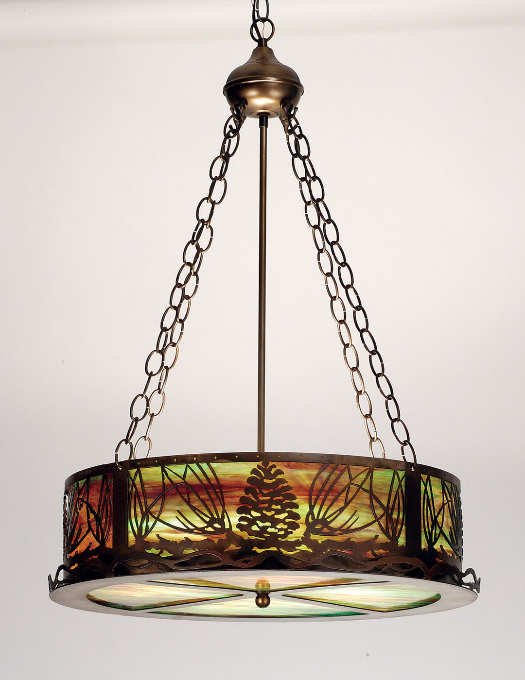 Meyda Tiffany Mountain Pine 30168 Pendant Light - Antique Copper