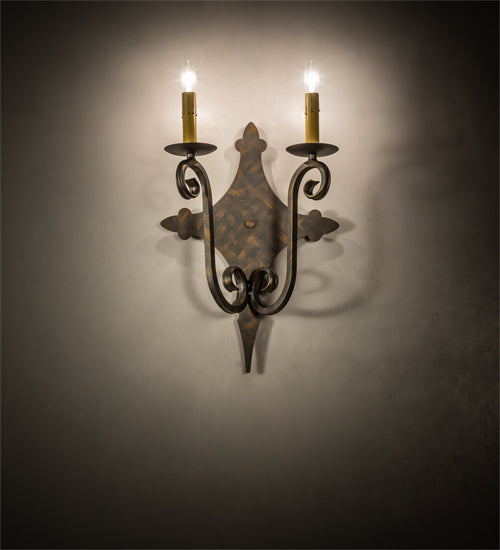 Meyda Tiffany Angelique 193326 Wall Light - French Bronzed