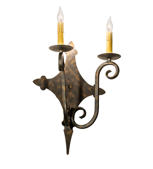 Meyda Tiffany Angelique 193326 Wall Light - French Bronzed