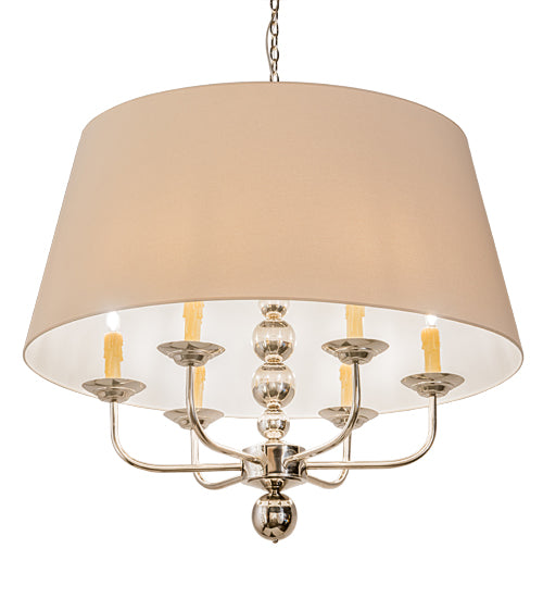 Meyda Tiffany Biscayne 193402 Chandelier Light - Polished Nickel