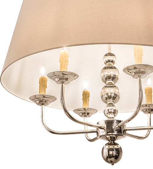 Meyda Tiffany Biscayne 193402 Chandelier Light - Polished Nickel