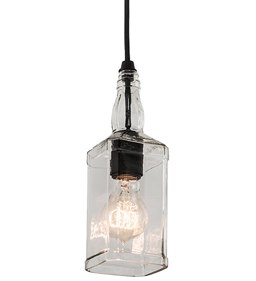 Meyda Tiffany Whiskey Bottle 193436 Pendant Light - Wrought Iron