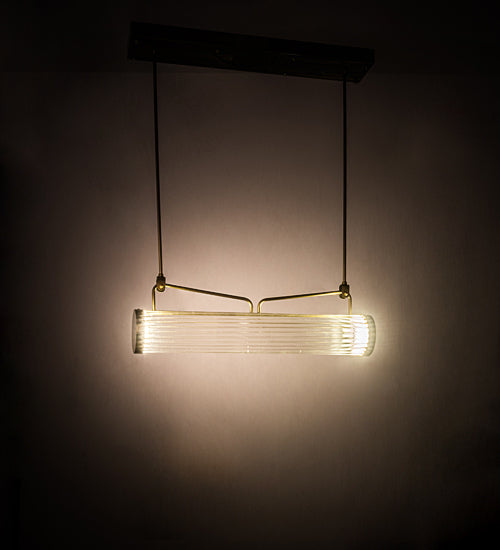 Meyda Tiffany Cilindro 193559 Pendant Light - Natural Brass