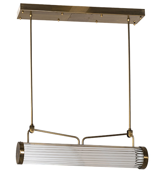 Meyda Tiffany Cilindro 193559 Pendant Light - Natural Brass