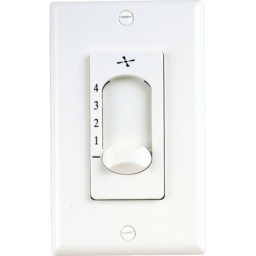 Progress Lighting P2613-30 Airpro Fan Control Wall Switch Ceiling Fan White