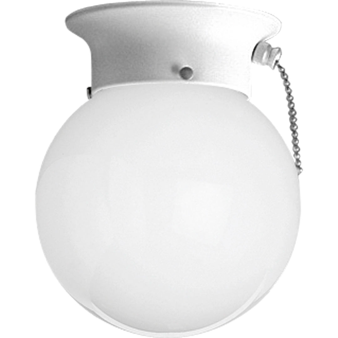 Progress Globe - Opal (Pullchain) P3605-30SW Ceiling Light - White