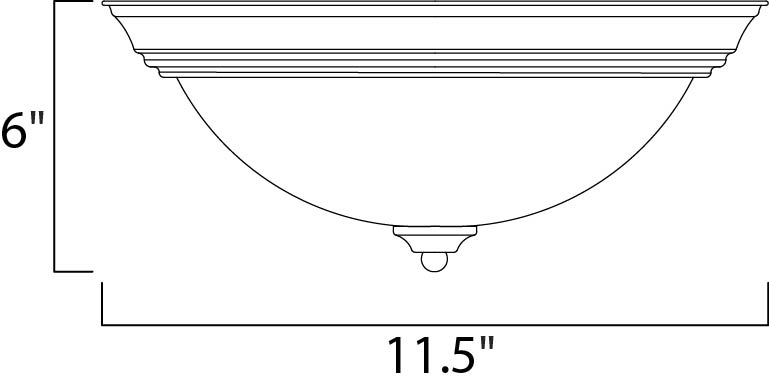 Maxim Outdoor Essentials - 194x 1940MRSN Ceiling Light - Satin Nickel