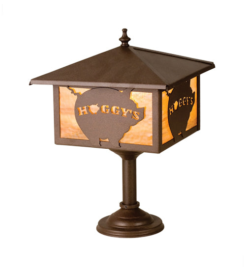 Meyda Tiffany Lighting 19410 Personalized One Light Bar Mount Lantern Lamp Bronze / Dark