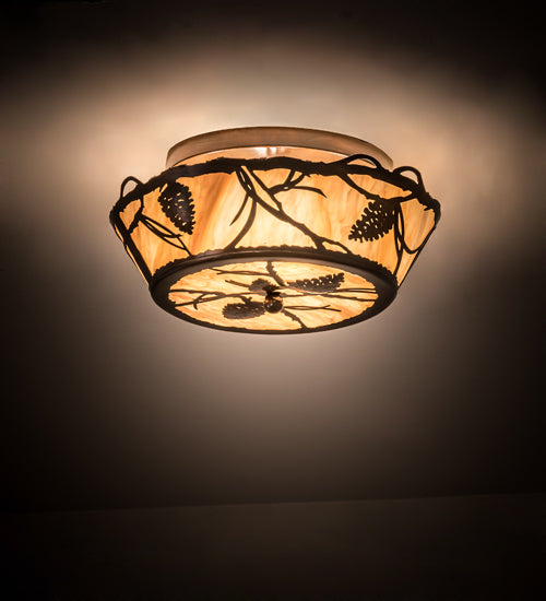 Meyda Tiffany Whispering Pines 194100 Ceiling Light - Copper