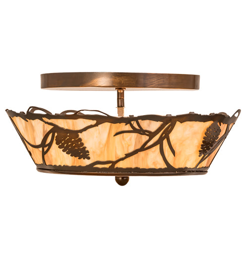 Meyda Tiffany Whispering Pines 194100 Ceiling Light - Copper