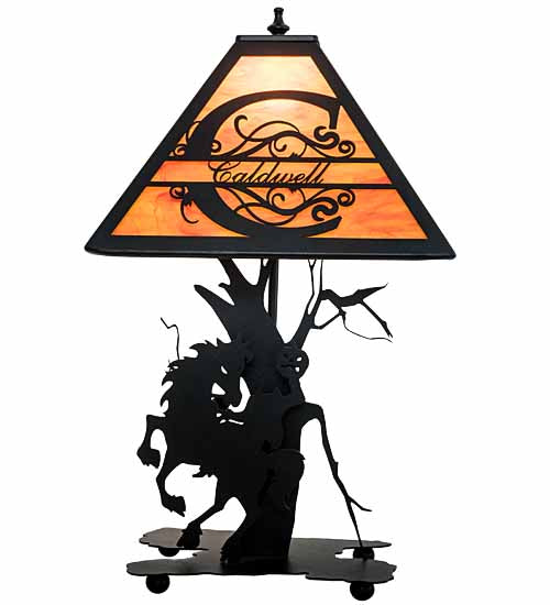 Meyda Tiffany Lighting 194148 Personalized One Light Table Lamp Lamp Black