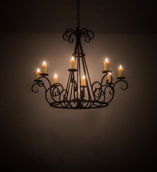Meyda Tiffany Marguerite 194321 Chandelier Light - Copper