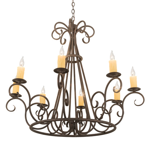 Meyda Tiffany Marguerite 194321 Chandelier Light - Copper