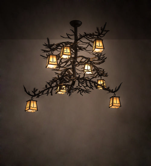 Meyda Tiffany Pine Branch 194329 Chandelier Light - Oil Rubbed Bronze