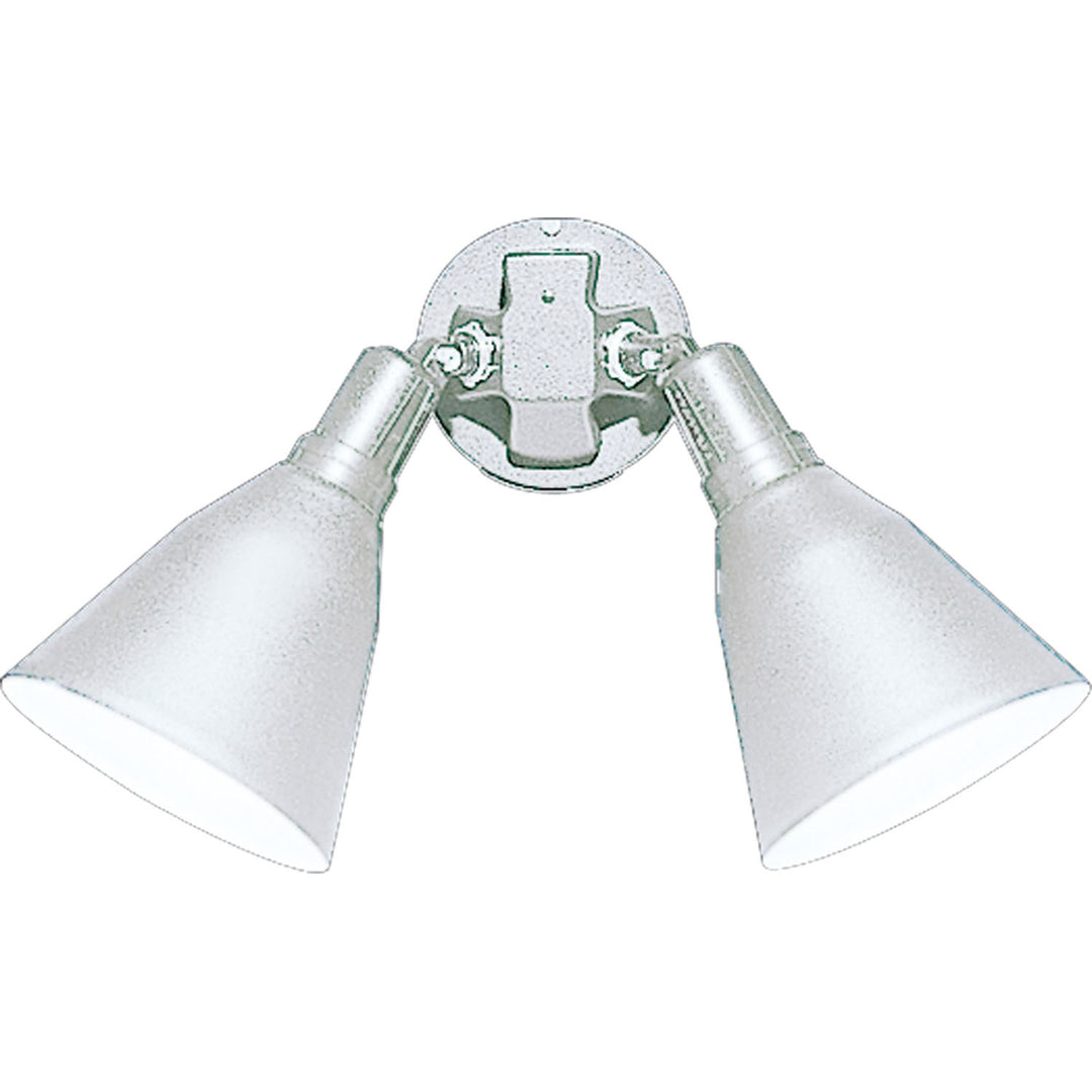 Progress Lighting P5203-30 Par Lampholder Two Light Wall Lantern Outdoor White