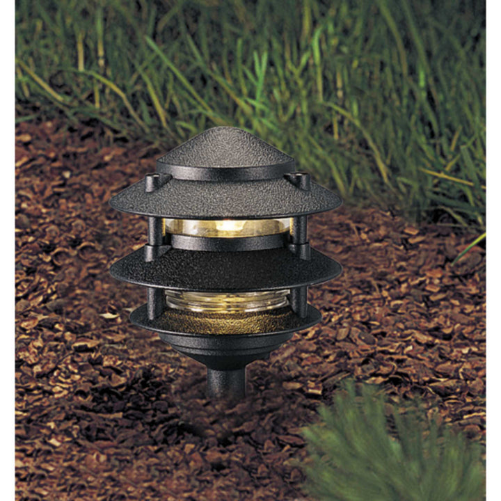 Progress Lighting P5204-31 Pagoda One Light Path Light Landscape Light Black