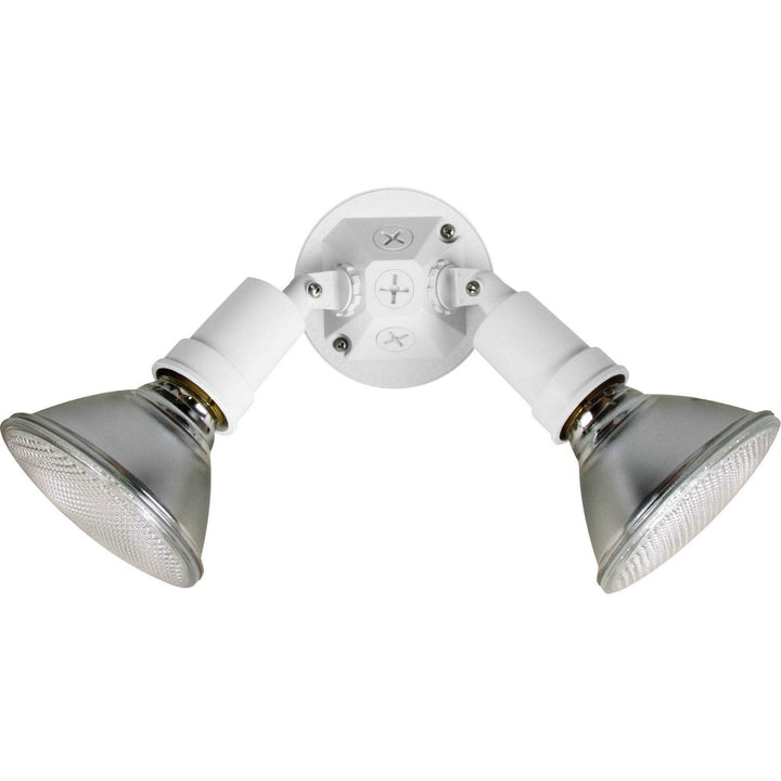 Progress Lighting P5212-30 Par Lampholder Two Light Adjustable Swivel Flood Light Outdoor White